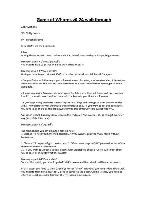 game of whores cheat code|Game of Whores v0.24 Walkthrough .